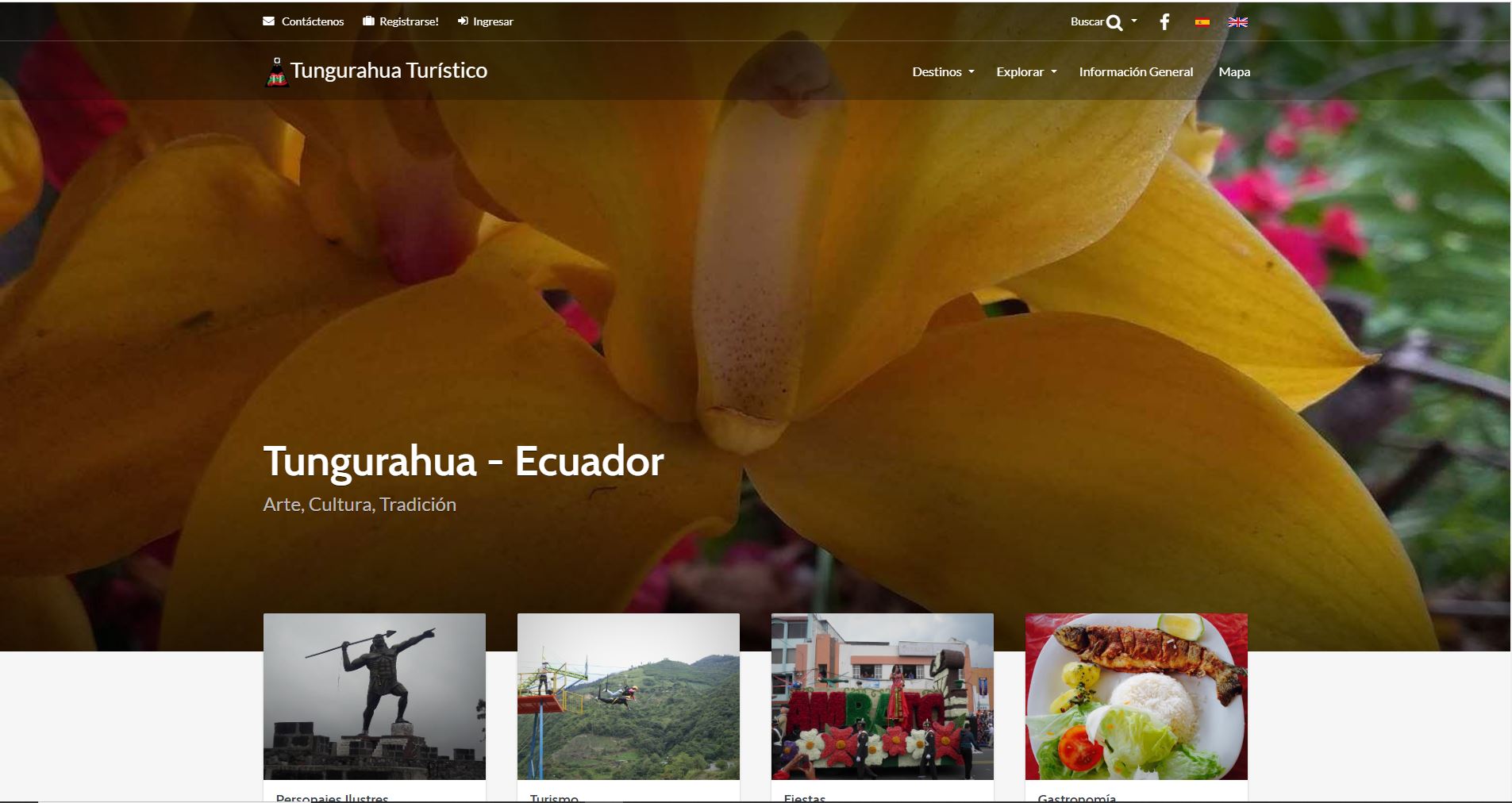 Proyecto DIDE de Turismo para Tungurahua